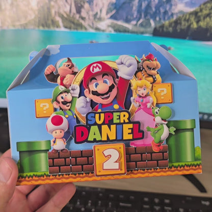 Caja de Dulces Temática de Mario bros para Cumpleaños Infantil