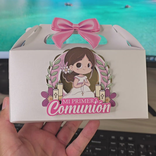 Caja de Dulces para Primera Comunion de niña